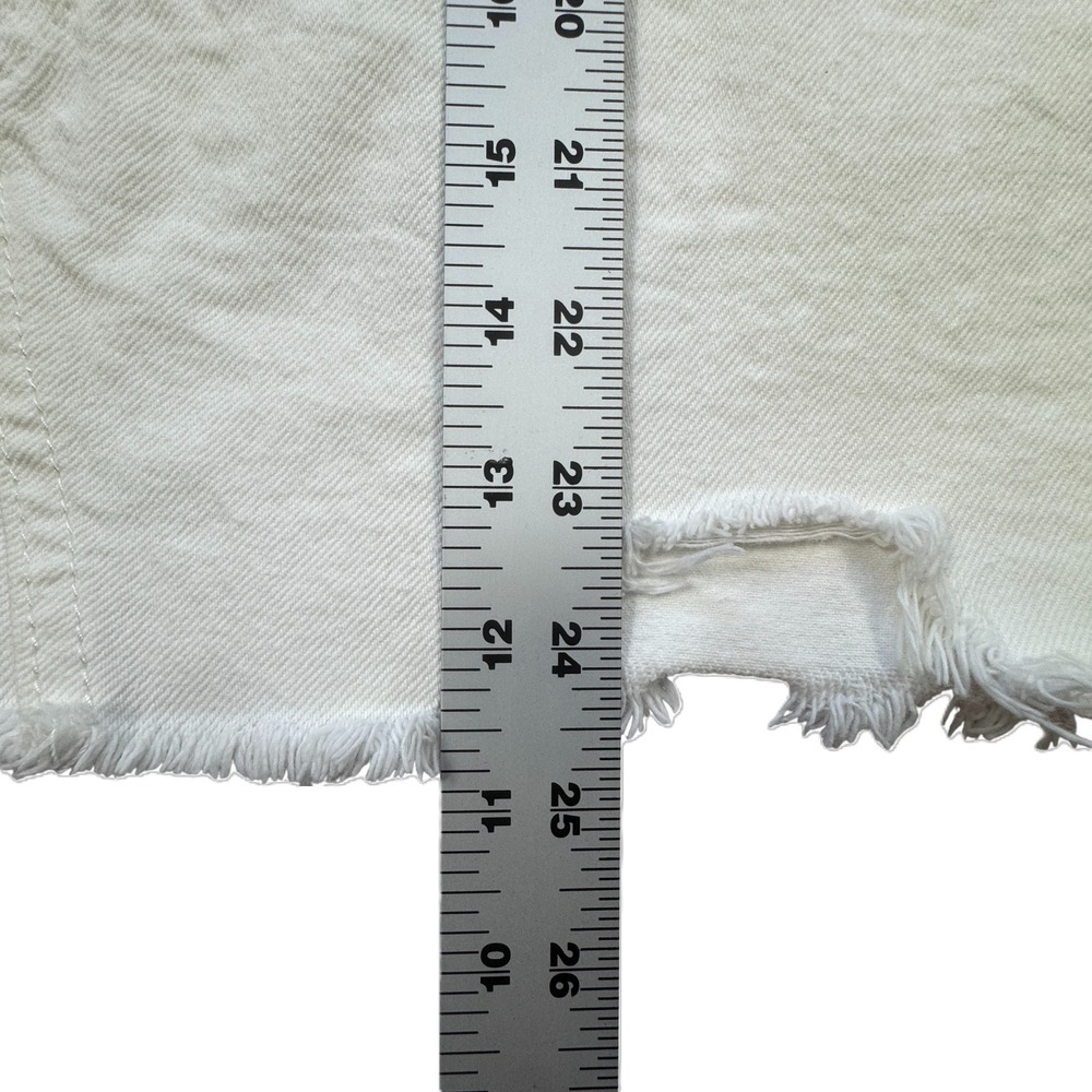 Envy White Denim Overall Skirt Womens Small Pinafore Dress Mini Festival Boho - Picture 8 of 10